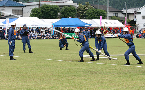 吾妻郡ポンプ操法競技大会